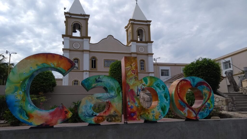 Misión de San José del Cabo y letras icónicas y artísticas